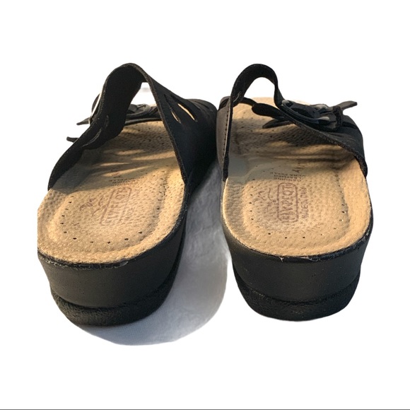 Fly Flot Italy 💯% Leather open Toe Sandals Adjustable Straps - Picture 5 of 6